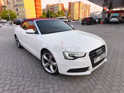 Genuine Audi A5 Convertible, TFSI 35 TURBO Charged, luxury soft rooftop, Red- White- rare model