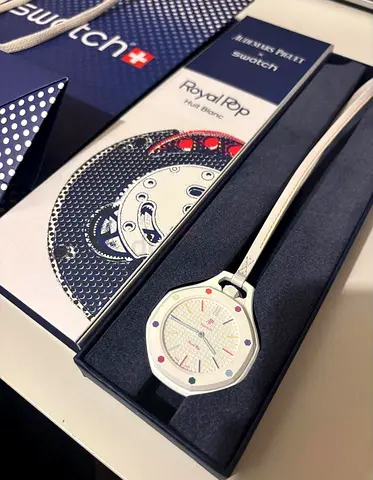 Audemars Piguet x Swatch Royal Pop White Edition Watch with Box