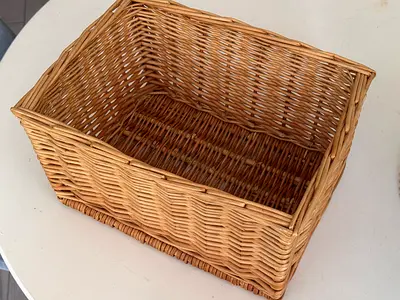 Wicker Rattan Storage Basket 2pcs- Great Condition