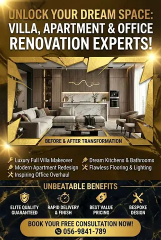 Dubai Villa Renovation  Luxury Interior Design Experts Upgrade your villa in Palm Jumeirah, Dubai H