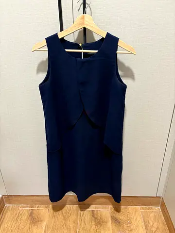 Navy Blue Sleeveless dress - Size Medium
