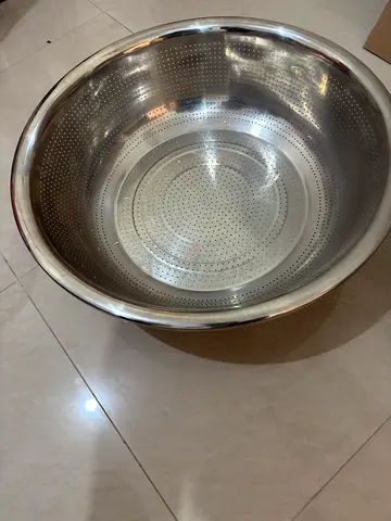 Large Stainless Steel Colander/Strainer - Heavy Duty