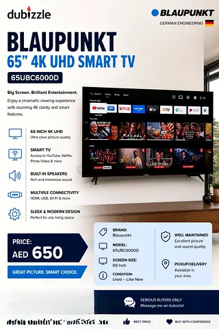 Blaupunkt 65inch 4K UHD Smart TV