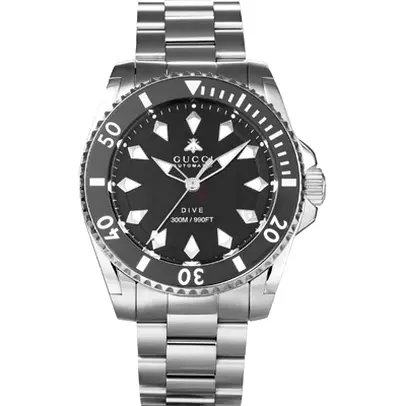 Gucci Dive Stainless Steel Men’s Watch - Black Dial, Automatic