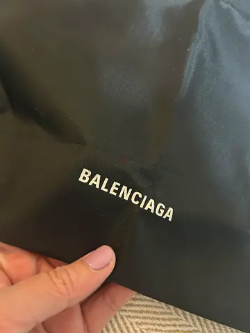 Balenciaga black backpack - dust/storage bag - branded fabric pouch