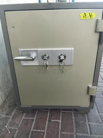 Fireproof Office Safe - 195kg Slate Grey, Key + Key Lock