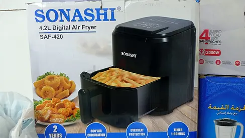 Sonashi 4.2L Digital Air Fryer SAF-420 - 2000W, Used