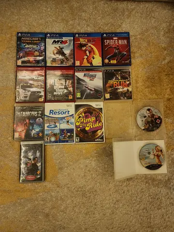 PS3/PS4/PSP/Wii Games