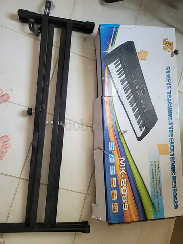 61-key MK-2089 Electronic Keyboard with Stand (Boxed) - Good Working Condition