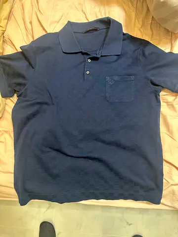 Louis vuitton damier short sleeve polo shirt