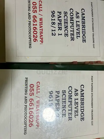 Computer Science AS Level Past Paper Booklets Cambridge Syllabus