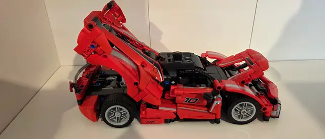 Transforming Red Sports Car Robot Toy - Large Convertible Figure