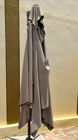 new (in box ) Large Outdoor Patio Umbrella — Beige, Good Condition , open photo its for difrent item