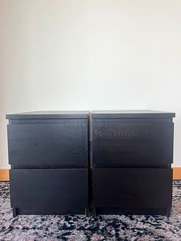 IKEA Malm bedside tables