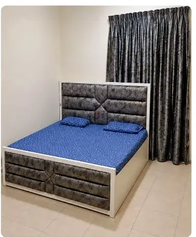 Queen Hydraulic Storage Bed with Soft upholstered headboard