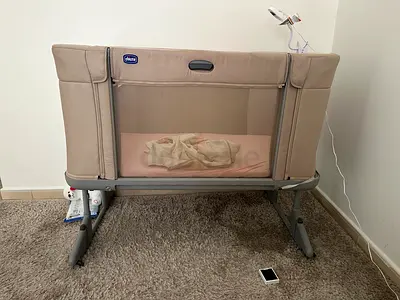 Chicco Next2Me Forever Crib with Mattress - Almond