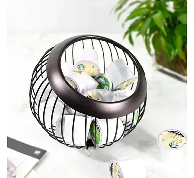 Coffee Capsule Holder Carousel - Metal K-Cup Storage