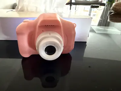 Kids Pink Toy Camera - Battery Operated, Light and Sound
