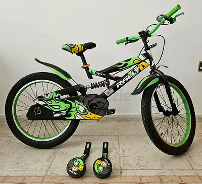 Kids 20 Rally Bicycle with Training Wheels — Good Condition