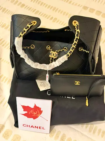 Chanel Black small bag caviar