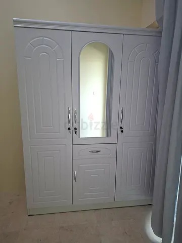 White Wardrobe with Mirror and Drawers