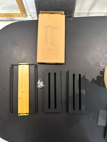 Towel rack- Bamboo Wood Wall Towel Holder Organizer