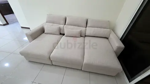 Ikea Eskelstuna L shape sofa bed Beige