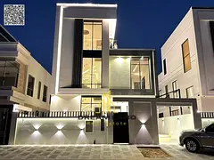 A luxury villa in one of the best areas of Ajman, in the Al Yasmin area, right next to Al Hamidiya P