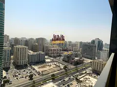 Brand New 2 Master Bedroom Apartment with 2 Balconies, Sea View and Parking in Al Majaz 1 with Maid