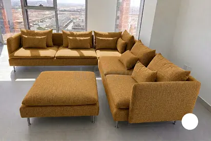 Contemporary Living Room Sofa This contemporary sofa delivers excellent support, premium comfort, a