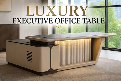 Luxury Executive Office Desk – Premium Rosewood CEO Table For UAE Offices