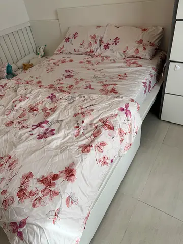 Urgent selling IKEA Queen bed + ikea mattress  500 AED