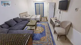 Furnished studio apartment for rent with a kitchen balcony with an open view free parking and furnit