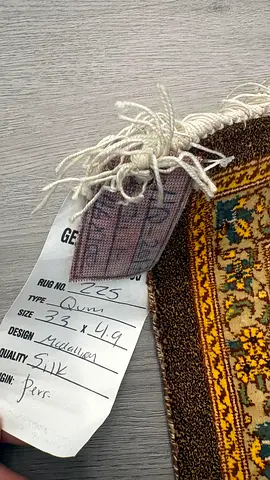 Genuine Qum Silk Persian Rug - 2.3 x 1.49 m, Medallion Design