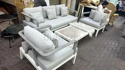 Modern Outdoor Sofa Set with Coffee Table