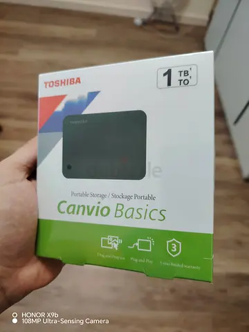 Toshiba Canvio Basics 1TB Portable External Hard Drive - Sealed Box