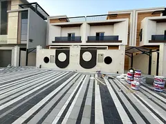 Villa for rent in Al Helio 2, Ajman. 4 master bedrooms, majlis, and living room. Registration fees i