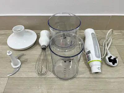 Kenwood Hand Blender Set with Beakers, Whisk and Chopper — Good Condition