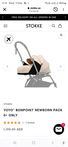 Yoyo 3 Stroller New Born Pack Bassinet - Bonpoint Edition
