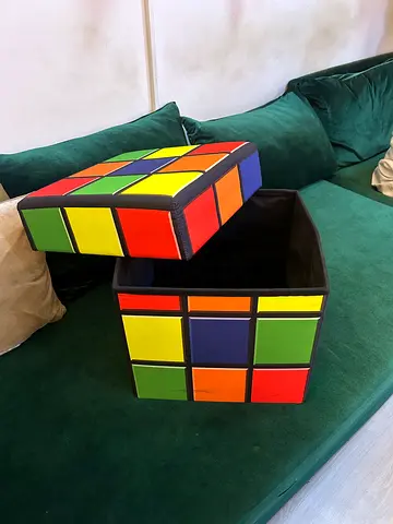Rubik-style storage ottomans / footstools