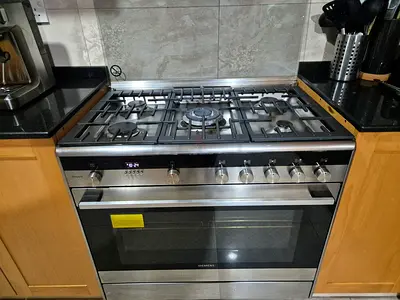 Siemens 5-Burner Gas Cooker with Oven - Stainless Steel | Available Aug 10 |