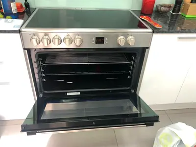 Beko latest model full electric ceramic 5 hobs oven fan cooking range 90x60 digital timer control sy