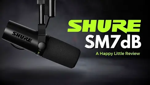 SHURE SM7BDShure SM7dB Dynamic Vocal Microphone w/Built-In Preamp for Streaming, Podcast,  Recordin