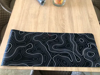 Mouse pad 30x90 large size black color