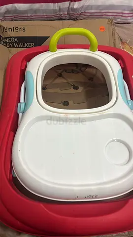 Used Baby Walker with Removable Tray and Safety Handle - junior brand