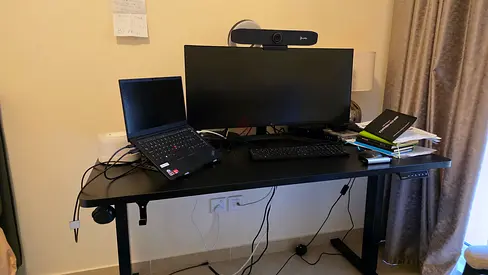 140X70cm standing desk black