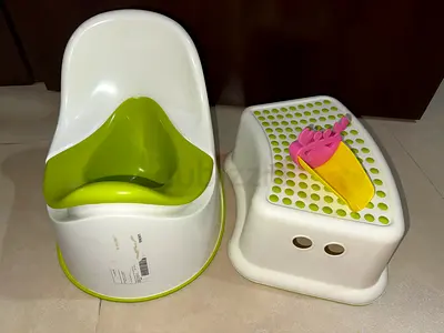 Child Potty Training Set - Potty Seat with Step Stool and Scoop