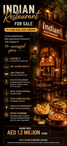 Ready Restaurant for Sale – 8,000+ Sq. Ft
