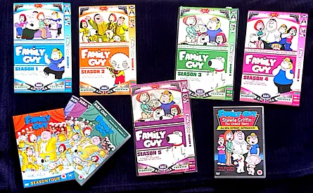 Family Guy Seasons 1-5 DVD Box Set + Stewie Griffin Film + Extra Season 4