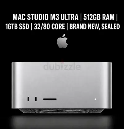 Mac Studio M3 Ultra | 512GB RAM | 16TB SSD | 32-Core CPU | 80-Core GPU Brand New
